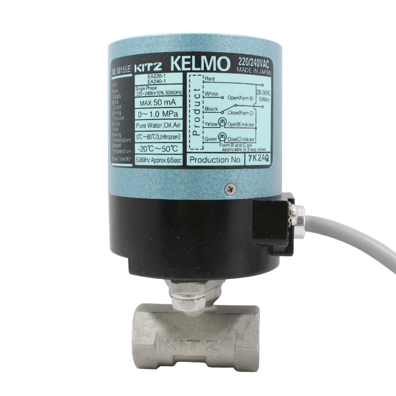 Type EA Electric Actuators/Class 10K Stainless Steel Ball Valves EA200-UTE for general industries
Type EA Electric Actuators/Class 10K Stainless Steel Ball Valves EA200-UTE for general industries