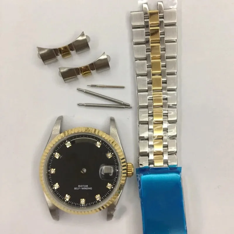 37mm Watch Accessories Case for 2834 2836 2846 Movement dial Dual Calendar Sapphire Fine Stainless Steel Gold Straps Retro Watch
37mm Watch Accessories Case for 2834 2836 2846 Movement dial Dual Calendar Sapphire Fine Stainless Steel Gold Straps Retro Watch