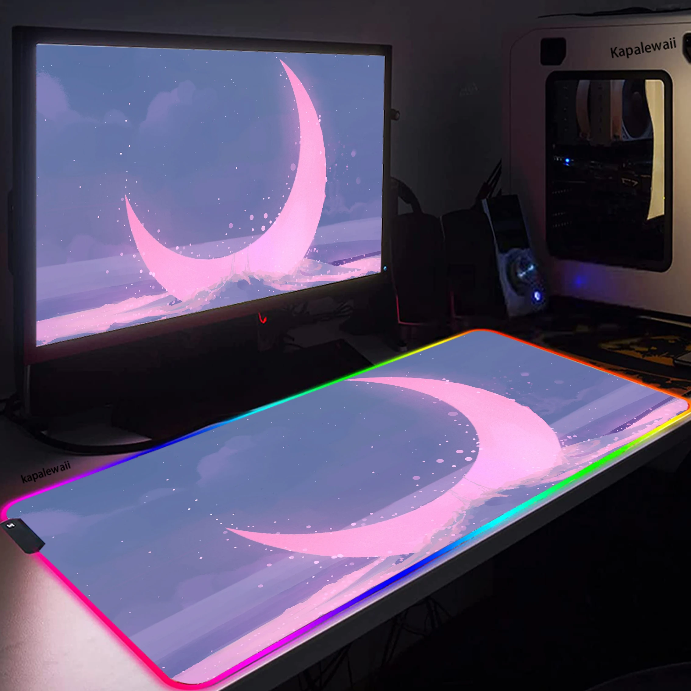 RGB Mouse Pad Moon Landscape Gaming Computer Large Mousepad Keyboard Backlit XXL LED Gamer Mause Pad Carpet Accessiores Desk Mat
RGB Mouse Pad Moon Landscape Gaming Computer Large Mousepad Keyboard Backlit XXL LED Gamer Mause Pad Carpet Accessiores Desk Mat
