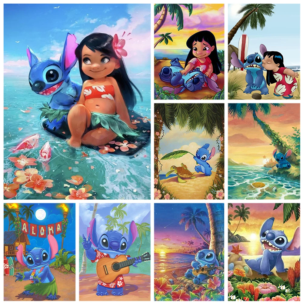 Алмазная живопись с персонажами Диснея, алмазная картина с мультяшным Лило, полная круглая Алмазная вышивка «сделай сам», 5D Вышивка крестик...
Алмазная живопись с персонажами Диснея, алмазная картина с мультяшным Лило, полная круглая Алмазная вышивка «сделай сам», 5D Вышивка крестик...