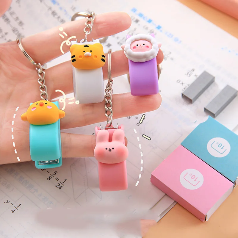 Portable Cartoon Animal Mini Trumpet Stapler Key Chain Stationery Office Binding Tool School Supplies NO.10 Staples
Portable Cartoon Animal Mini Trumpet Stapler Key Chain Stationery Office Binding Tool School Supplies NO.10 Staples