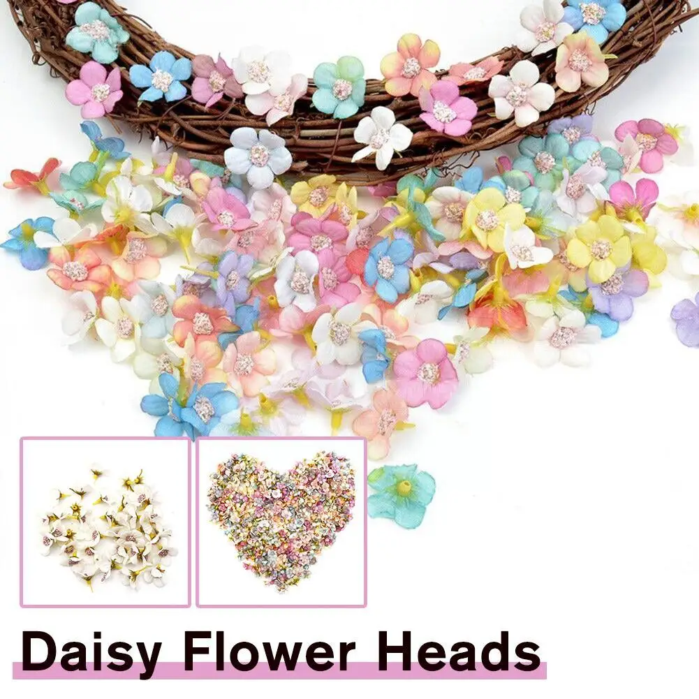 100Pcs Multicolor Daisy Flower Heads Mini Silk Artificial Flowers For Wedding Home Decoration Christmas Wreath Scrapbooking Y1I6
100Pcs Multicolor Daisy Flower Heads Mini Silk Artificial Flowers For Wedding Home Decoration Christmas Wreath Scrapbooking Y1I6