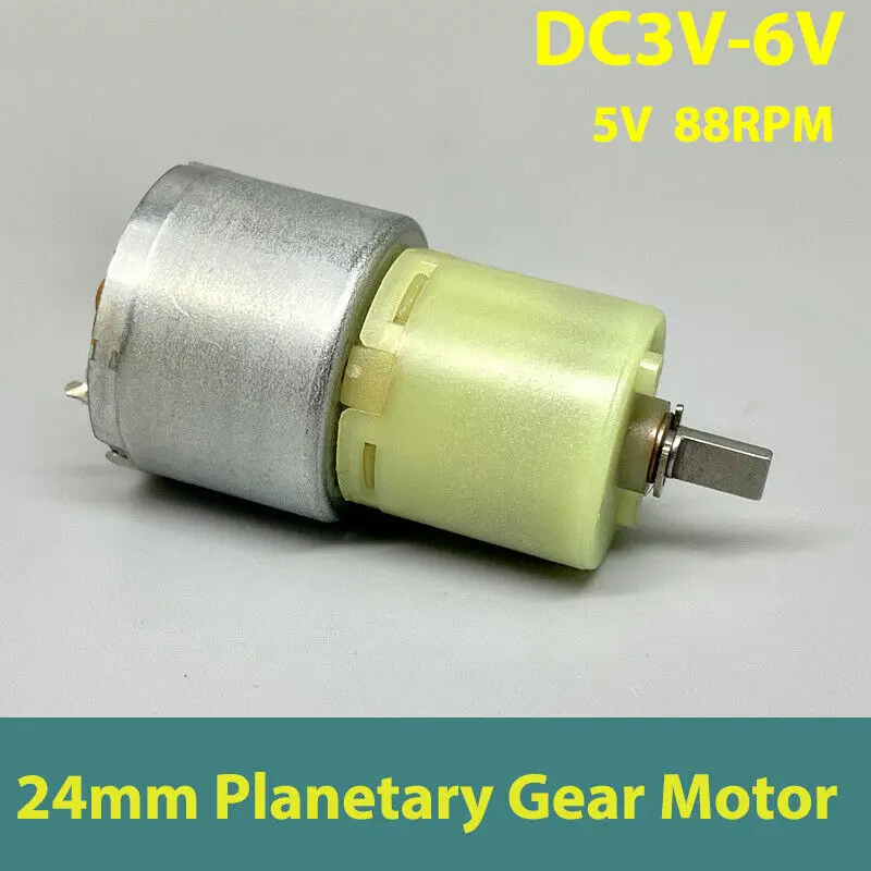 20mm Micro Planetary Gear Motor DC 3V-6V 5V 88RPM Slow Speed High Torque Mini Reduction Motor DIY Smart Robot Car
20mm Micro Planetary Gear Motor DC 3V-6V 5V 88RPM Slow Speed High Torque Mini Reduction Motor DIY Smart Robot Car