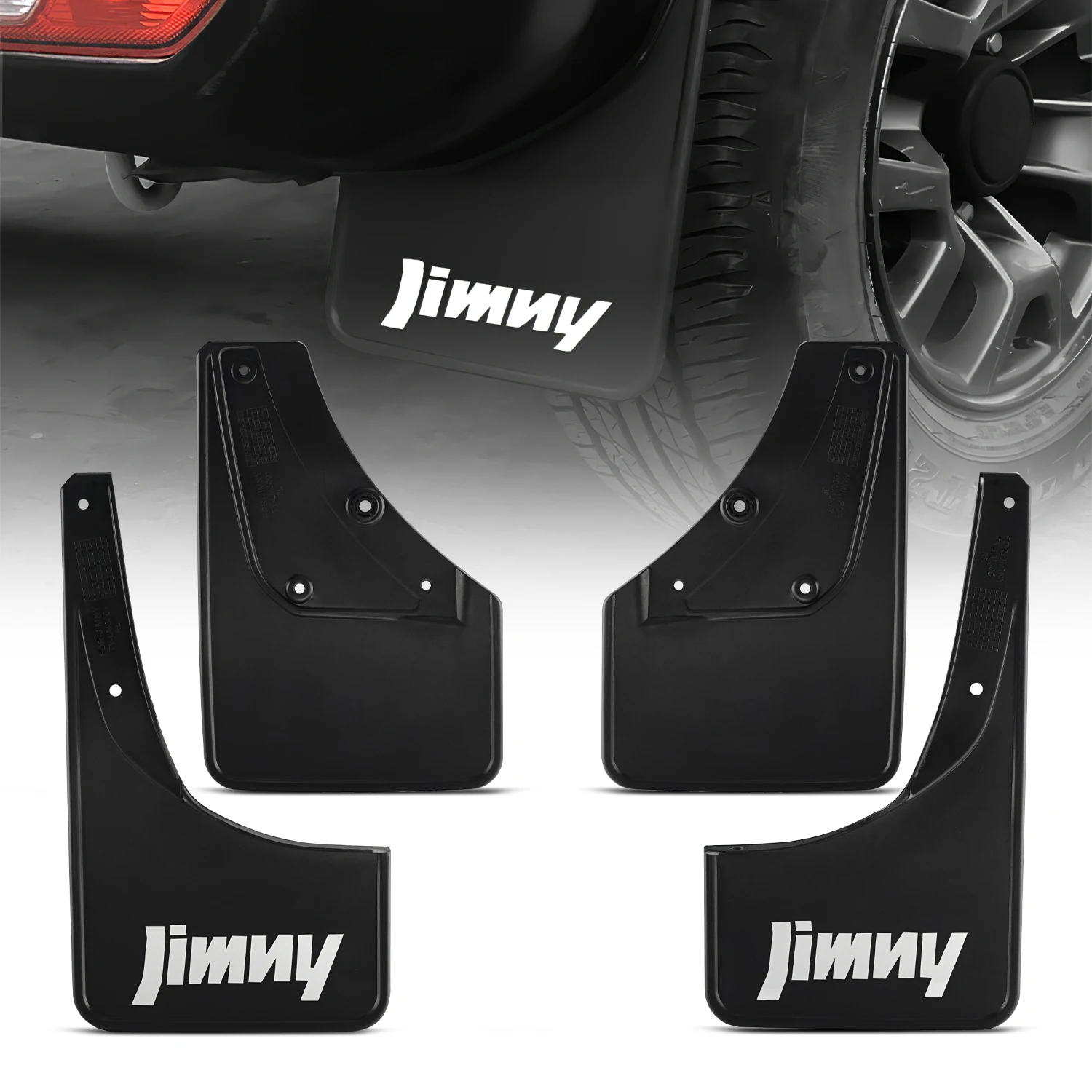 Wholesales Splash Guards Mud Flaps Mudguards Fender For Suzuki Jimny 2019 2020 2021 Front and Rear 4-PC Set For JB 74
Wholesales Splash Guards Mud Flaps Mudguards Fender For Suzuki Jimny 2019 2020 2021 Front and Rear 4-PC Set For JB 74