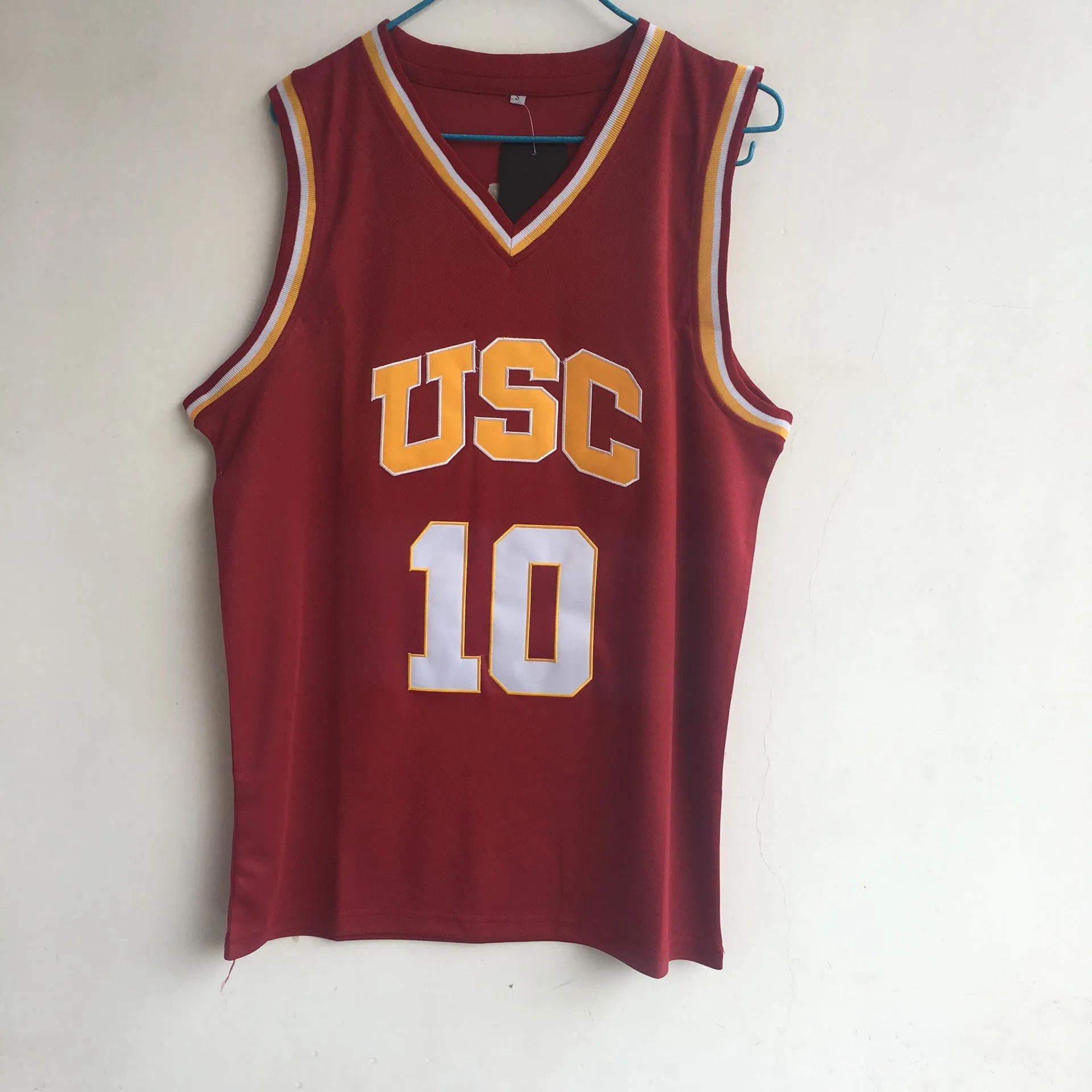 

#10 Demar DeRozan #1 Nick Young USC Trojans Retro College Basketball Jersey Men's Throwback Stitched basketball Jersey
