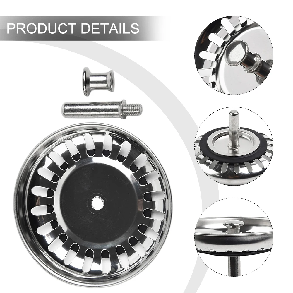 Kitchen Sink Strainer Bathtub Hair Catcher Stopper Stainless Steel Shower Drain Hole Filter Trap Kitchen Metal Sink Strainer
Kitchen Sink Strainer Bathtub Hair Catcher Stopper Stainless Steel Shower Drain Hole Filter Trap Kitchen Metal Sink Strainer