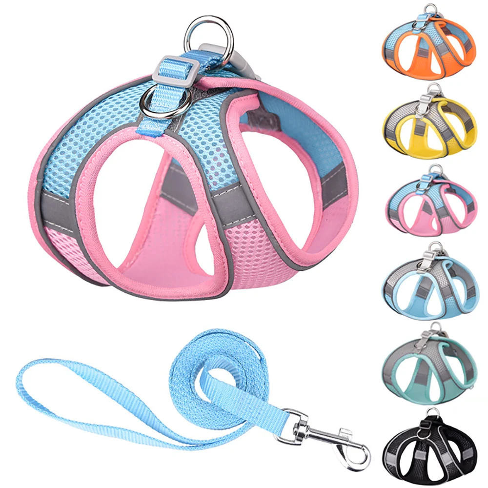Dog Harness Leash Set for Small Dogs Adjustable Puppy Cats Harness Pet Chest Vest Outdoor Walking Lead Leashes Dog Accessories
Dog Harness Leash Set for Small Dogs Adjustable Puppy Cats Harness Pet Chest Vest Outdoor Walking Lead Leashes Dog Accessories