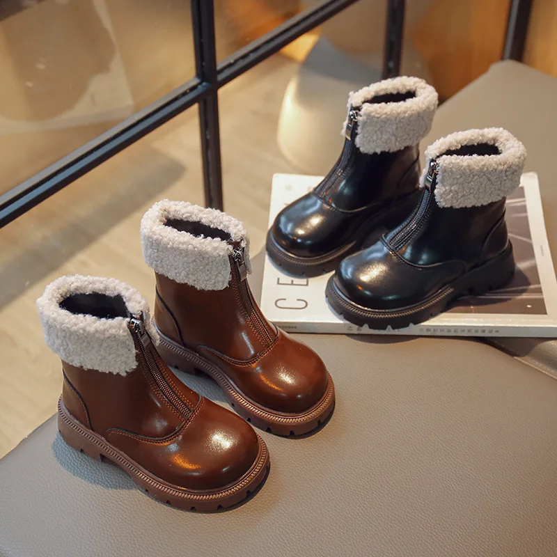 New Autumn Winter Children Leather Boots Girls Boys Shoes Kids Fashion Boots 1-12 Years Baby Ankle Snow Boots Sports Sneakers
New Autumn Winter Children Leather Boots Girls Boys Shoes Kids Fashion Boots 1-12 Years Baby Ankle Snow Boots Sports Sneakers