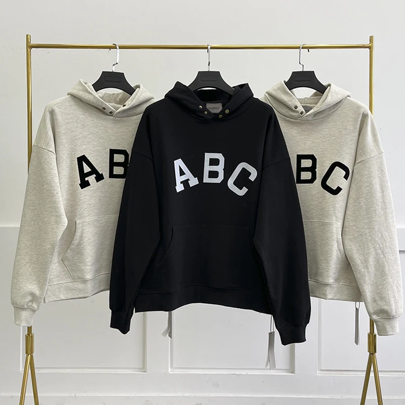 NEW Essentials Season 7 ABC Printing Hoodies Best Quality Sweatshirts Men And Women High Street Hip Hop Unisex Sweatshirt
NEW Essentials Season 7 ABC Printing Hoodies Best Quality Sweatshirts Men And Women High Street Hip Hop Unisex Sweatshirt