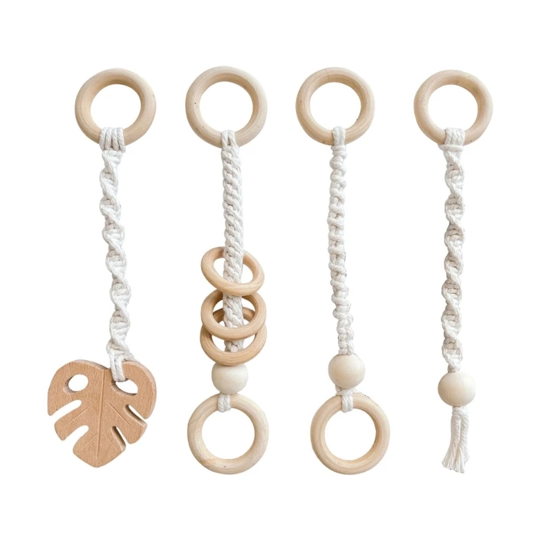 4 Packs Wooden Baby Gym Hanging Toy Playing Activity Gym Toy Newborn Babies Gift
4 Packs Wooden Baby Gym Hanging Toy Playing Activity Gym Toy Newborn Babies Gift