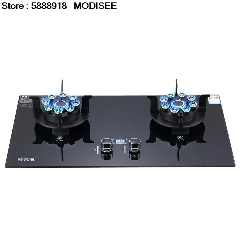 

Embedded Fierce Fire Stove Household Gas Stove for Kitchen Cooktop Stove Upgrade Timing Flip Kitchen Gas Cooker Energy-Saving