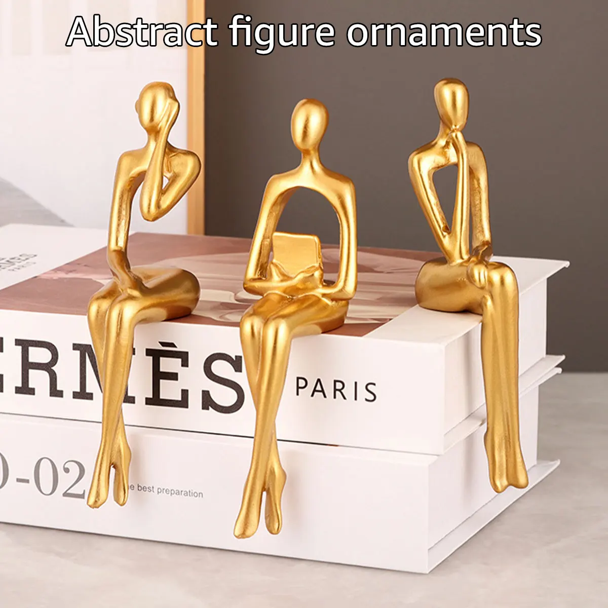 3Pcs Thinker Statue Gold Decor Abstract Art Gold Figurines Golden Resin Bookshelf Decor Collectible Decorative Sculpture for
3Pcs Thinker Statue Gold Decor Abstract Art Gold Figurines Golden Resin Bookshelf Decor Collectible Decorative Sculpture for