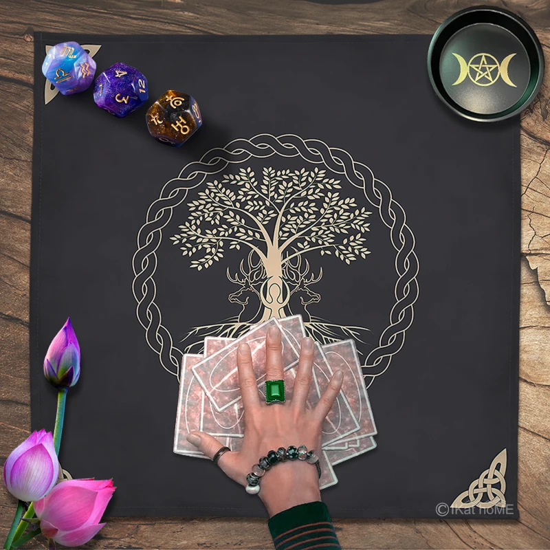 Celtic Knot Tree of Life Tarot Tablecloth Spiritual Altar Cloth Board Game Oracle Card Pad Astrology Divination Wicca Tapestry
Celtic Knot Tree of Life Tarot Tablecloth Spiritual Altar Cloth Board Game Oracle Card Pad Astrology Divination Wicca Tapestry