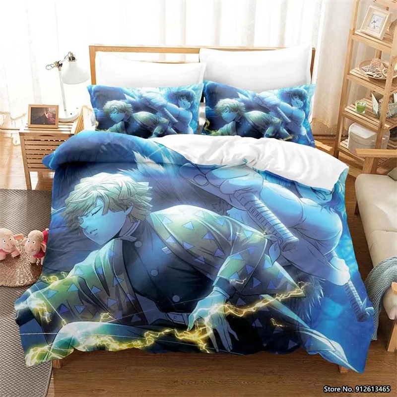 Cartoon Demon Slayer Series Bedclothes Set 3D Digital Printed Children's Baby Duvet Cover Pillowcase Home Textile 
Cartoon Demon Slayer Series Bedclothes Set 3D Digital Printed Children's Baby Duvet Cover Pillowcase Home Textile