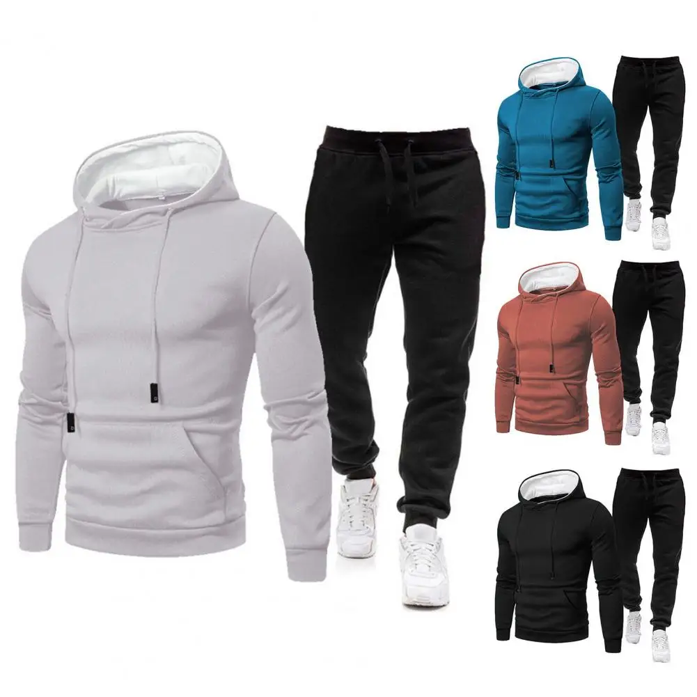2 Pcs/Set Men Tracksuit Hooded Long Sleeve Spring Tracksuit Soft Pullover Men Hoodie Suit Solid Color Deep Crotch Men Outfit
2 Pcs/Set Men Tracksuit Hooded Long Sleeve Spring Tracksuit Soft Pullover Men Hoodie Suit Solid Color Deep Crotch Men Outfit