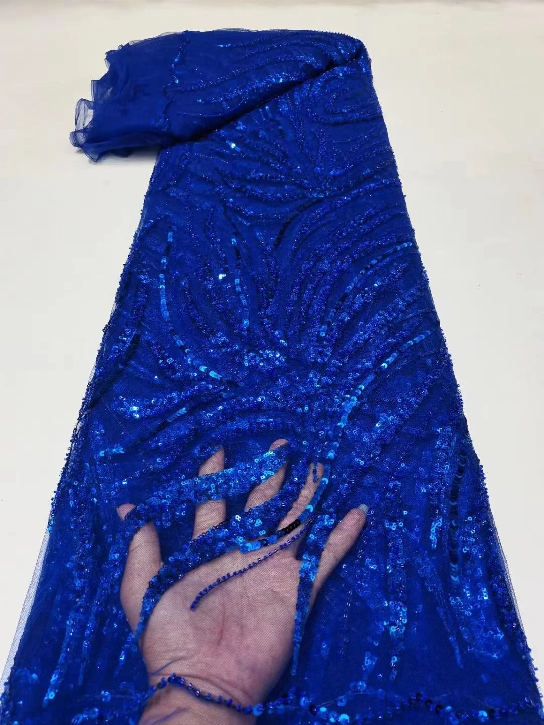 Blue Afriacn Lace Fabric French Lace Nigeria Beads pearl Lace Material Sequins Tulle Lace Fabric For Wedding Party Dress 5 Yards
Blue Afriacn Lace Fabric French Lace Nigeria Beads pearl Lace Material Sequins Tulle Lace Fabric For Wedding Party Dress 5 Yards