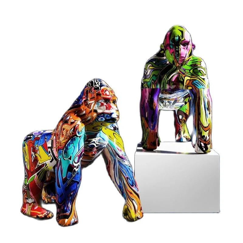 Creative Painted Graffiti Colorful Gorilla Ornaments Sculpture Animal Crafts Home Entrance Wine Cabinet TV Cabinet Decoration
Creative Painted Graffiti Colorful Gorilla Ornaments Sculpture Animal Crafts Home Entrance Wine Cabinet TV Cabinet Decoration
