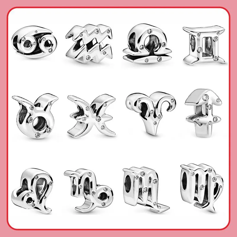 2022 Luxury S925 Sterling Silver Shining Twelve Constellations Beads Fit Original Pandora Bracelet Necklace Woman Diy Jewelry
2022 Luxury S925 Sterling Silver Shining Twelve Constellations Beads Fit Original Pandora Bracelet Necklace Woman Diy Jewelry