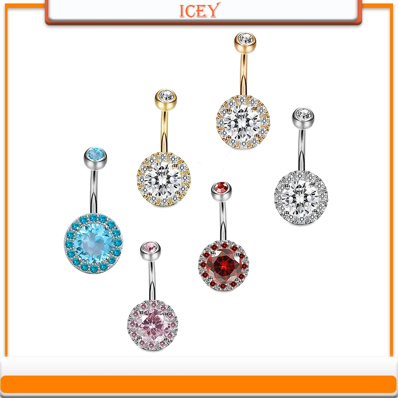 1pc Zircon belly ring disc navel stud rhinestones belly navel jewelry crystal belly button ring Stainless steel navel piercing
1pc Zircon belly ring disc navel stud rhinestones belly navel jewelry crystal belly button ring Stainless steel navel piercing