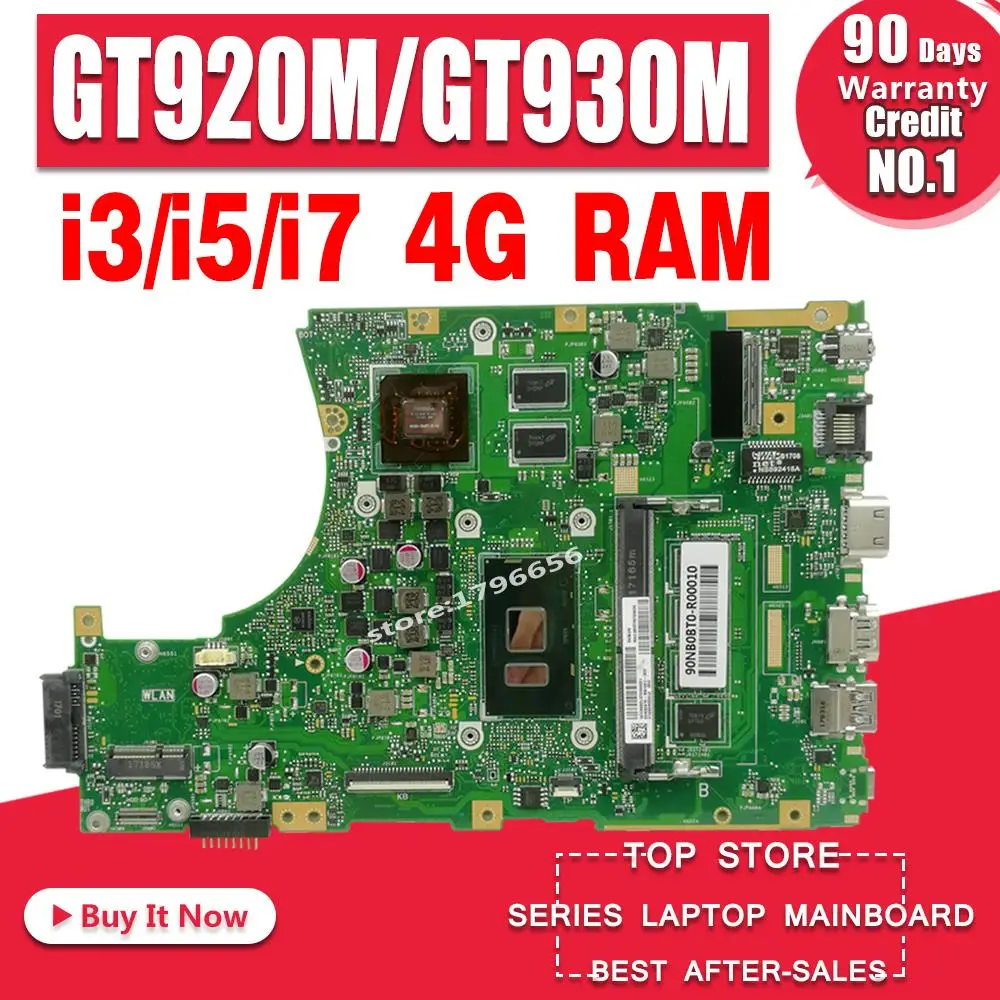 Материнская плата X456UJ для ноутбука Asus X456U X456UF X456UR X456UQ X456UB A456U, материнская плата 4G RAm Gt920M/GT930M i3/i5/i7 X456UR
Материнская плата X456UJ для ноутбука Asus X456U X456UF X456UR X456UQ X456UB A456U, материнская плата 4G RAm Gt920M/GT930M i3/i5/i7 X456UR