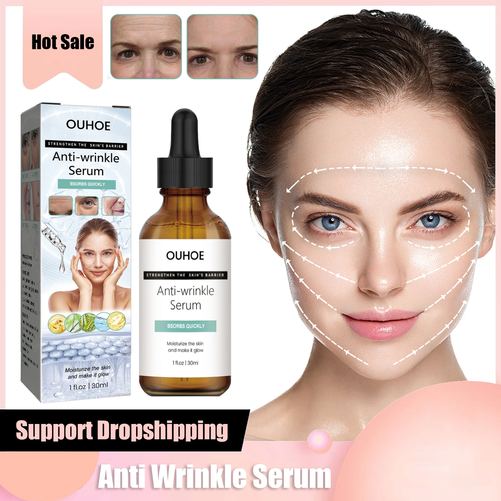 Anti Aging Serum Firming Skin Tightening Moisturizing Face Essence Fade Fine Lines Improve Dull Dark Spots Wrinkle Removal Serum
Anti Aging Serum Firming Skin Tightening Moisturizing Face Essence Fade Fine Lines Improve Dull Dark Spots Wrinkle Removal Serum