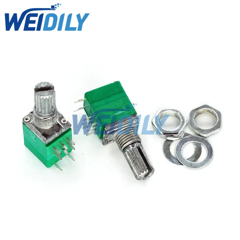 5PCS RV097N B10K B50K B100K 10K 50K 100K With Switch Audio 8pin Shaft 15mm Amplifier Sealing Potentiometer
5PCS RV097N B10K B50K B100K 10K 50K 100K With Switch Audio 8pin Shaft 15mm Amplifier Sealing Potentiometer