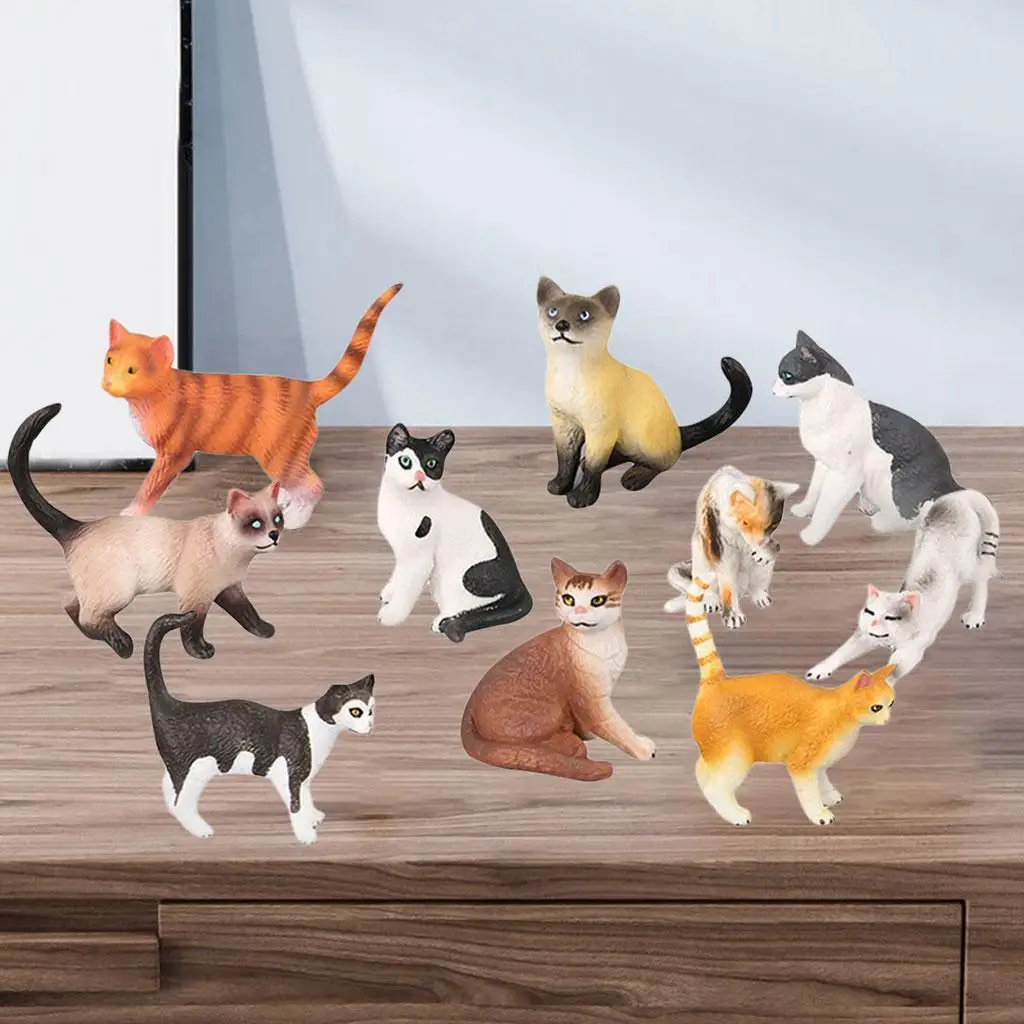 10Pcs Cat Figurines Accessories Decoration Small Educational Aninmal Plastic Action Figures for Christmas Birthday Gift Children
10Pcs Cat Figurines Accessories Decoration Small Educational Aninmal Plastic Action Figures for Christmas Birthday Gift Children