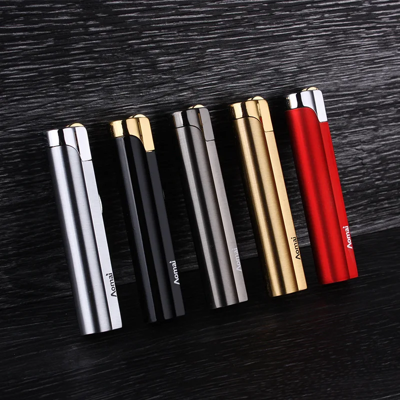 Aomai Lighter Straight Series Creative Lighter Grinding Wheel Semi-Circular Long Strip Can Lock The Fire Blue Flame
Aomai Lighter Straight Series Creative Lighter Grinding Wheel Semi-Circular Long Strip Can Lock The Fire Blue Flame