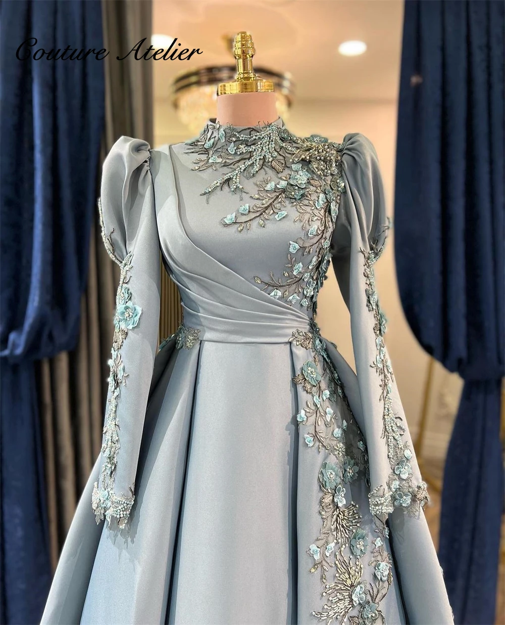 Muslim Long Sleeve Evening Dresses 2023 Dubai A Line Formal Dress Ladies Dresses For Special Occasions Satin Turkey Arabic robe
Muslim Long Sleeve Evening Dresses 2023 Dubai A Line Formal Dress Ladies Dresses For Special Occasions Satin Turkey Arabic robe