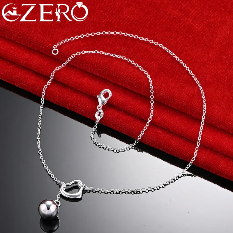 ALIZERO 925 Sterling Silver Smooth Bead Heart Pendant Necklace For Women Wedding Party Fashion Charm Jewelry Engagement Gift
ALIZERO 925 Sterling Silver Smooth Bead Heart Pendant Necklace For Women Wedding Party Fashion Charm Jewelry Engagement Gift