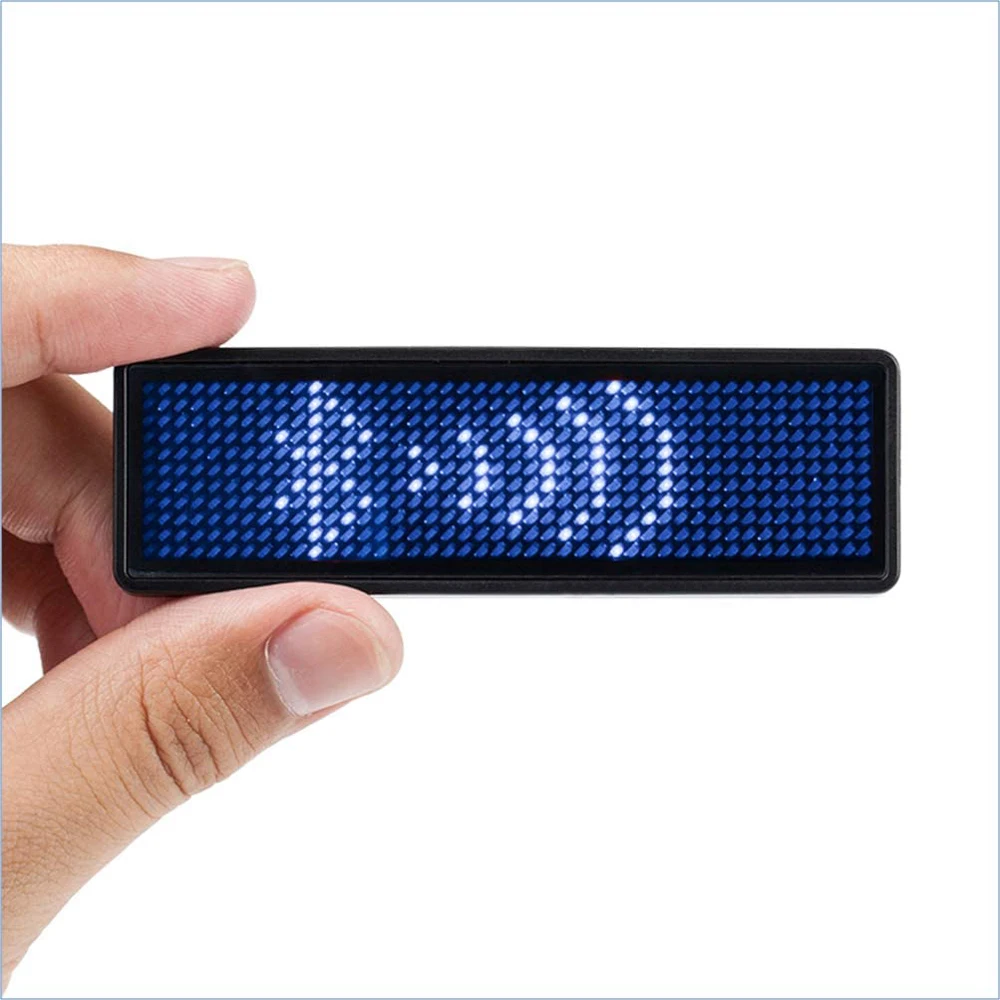 

Rechargeable Scrolling Message Board Multi-program Multi-language LED Display LED Name Tag LED Name Badge Digital LED Badge