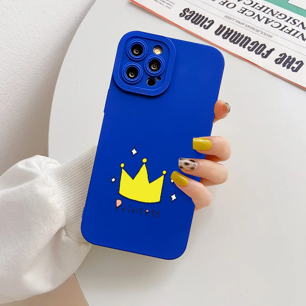 Crown Soft Silicone Phone Case for IPhone 13 11 12 Pro Max XS X XR 7 8 Plus SE 2020 Lovely Heart Fashion Blue Back Cover Funda
Crown Soft Silicone Phone Case for IPhone 13 11 12 Pro Max XS X XR 7 8 Plus SE 2020 Lovely Heart Fashion Blue Back Cover Funda