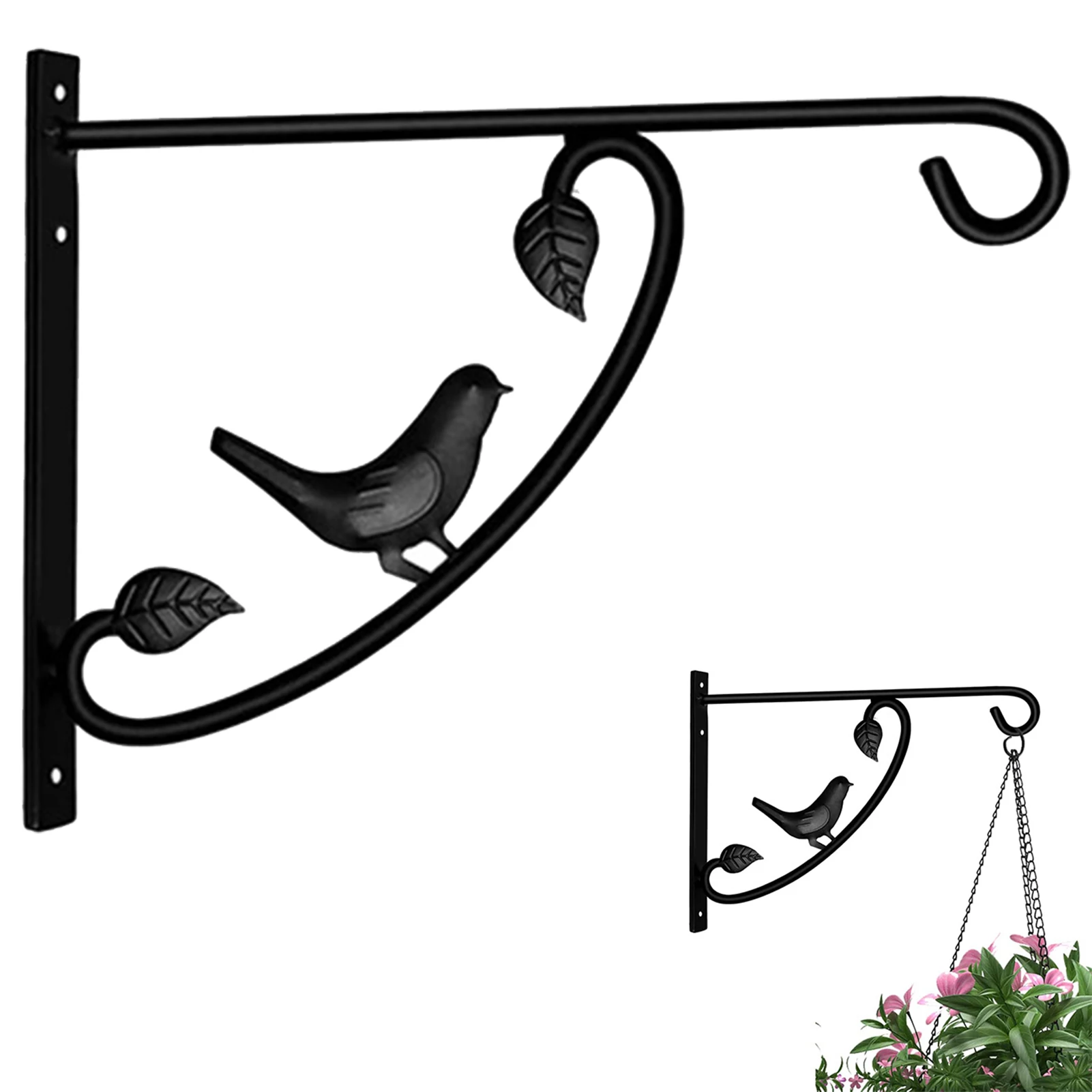 Bird Shape Plant Hanger Brackets | Iron Decorative Wall Planter Hooks | Outdoor Bracket Hanger for Flower Basket Plants Bird Fee
Bird Shape Plant Hanger Brackets | Iron Decorative Wall Planter Hooks | Outdoor Bracket Hanger for Flower Basket Plants Bird Fee