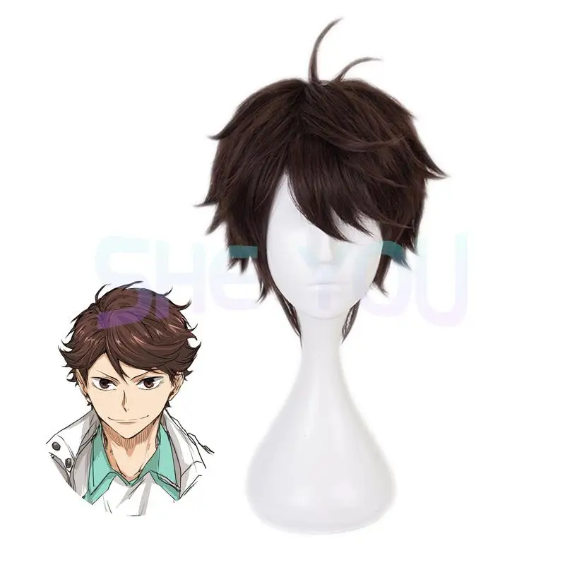 Haikyuu!! Oikawa Tooru Cosplay Wig 35cm Short Straight Heat Resistant Synthetic Hair Wig Man Boy Anime Costume Party Wig Brown
Haikyuu!! Oikawa Tooru Cosplay Wig 35cm Short Straight Heat Resistant Synthetic Hair Wig Man Boy Anime Costume Party Wig Brown