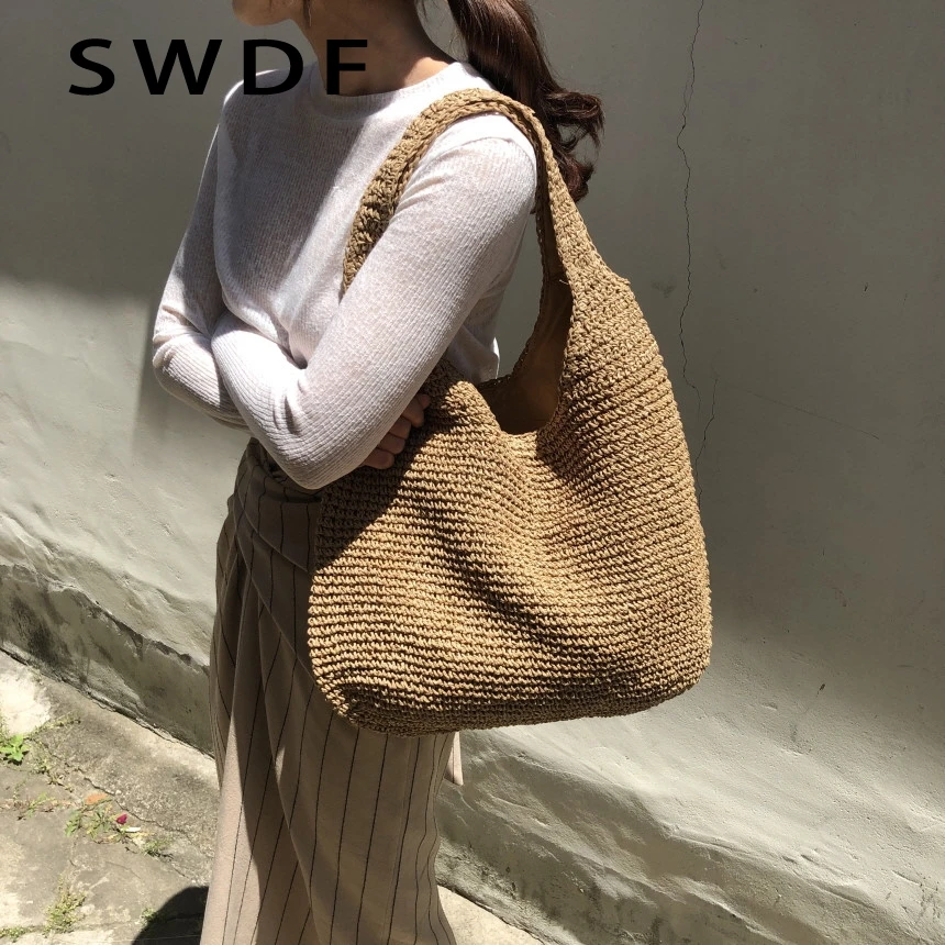 Fashion Rattan Women Shoulder Bags Wikcer Woven Female Handbags Large Capacity Summer Beach Straw Bags Casual Tote Purses 2022
Fashion Rattan Women Shoulder Bags Wikcer Woven Female Handbags Large Capacity Summer Beach Straw Bags Casual Tote Purses 2022