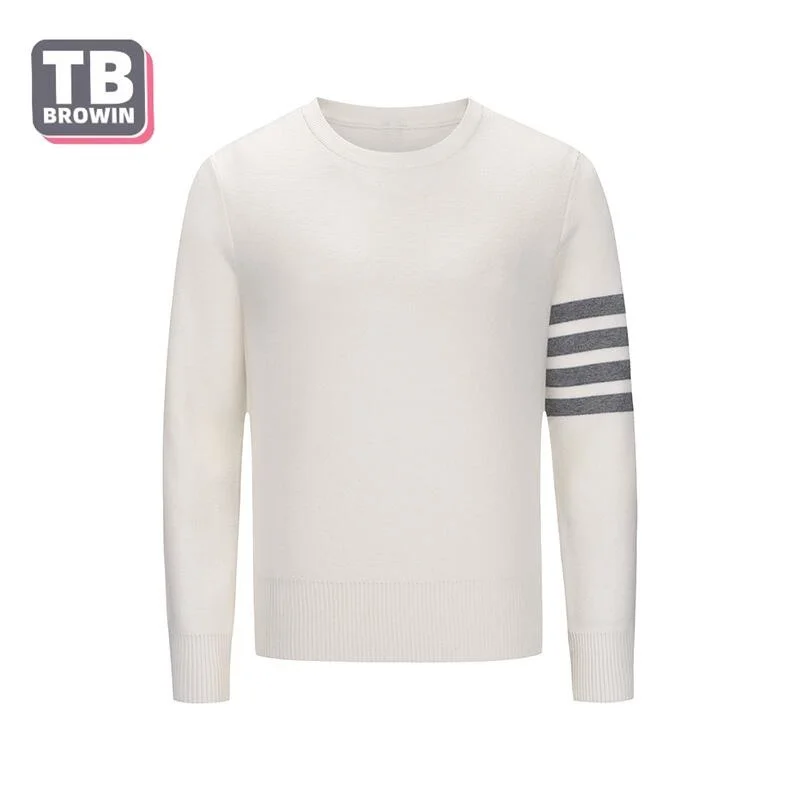 TB BROWIN Thom Men's Knit Sweater Autumn Winter Women's Fashion Brand Slim Casual Coat Wool Striped 4-Bar Pullover
TB BROWIN Thom Men's Knit Sweater Autumn Winter Women's Fashion Brand Slim Casual Coat Wool Striped 4-Bar Pullover