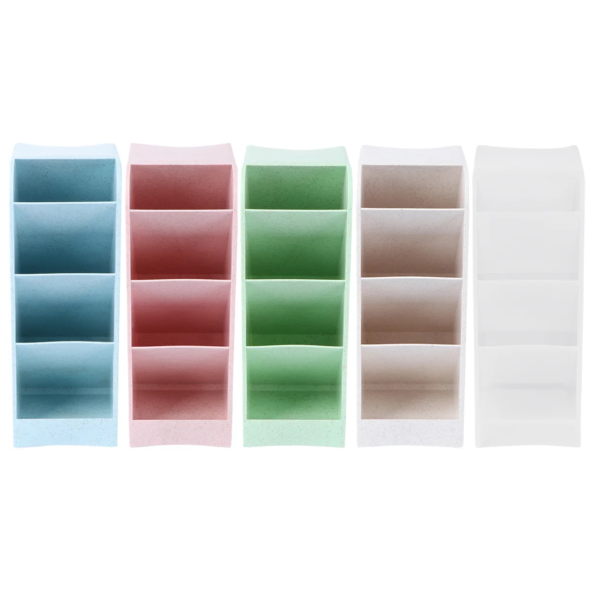 5 Pcs Storage Pen Holder Makeup Brush Lipstick Box Rack Display Case Plastic Desktop Bucket
5 Pcs Storage Pen Holder Makeup Brush Lipstick Box Rack Display Case Plastic Desktop Bucket