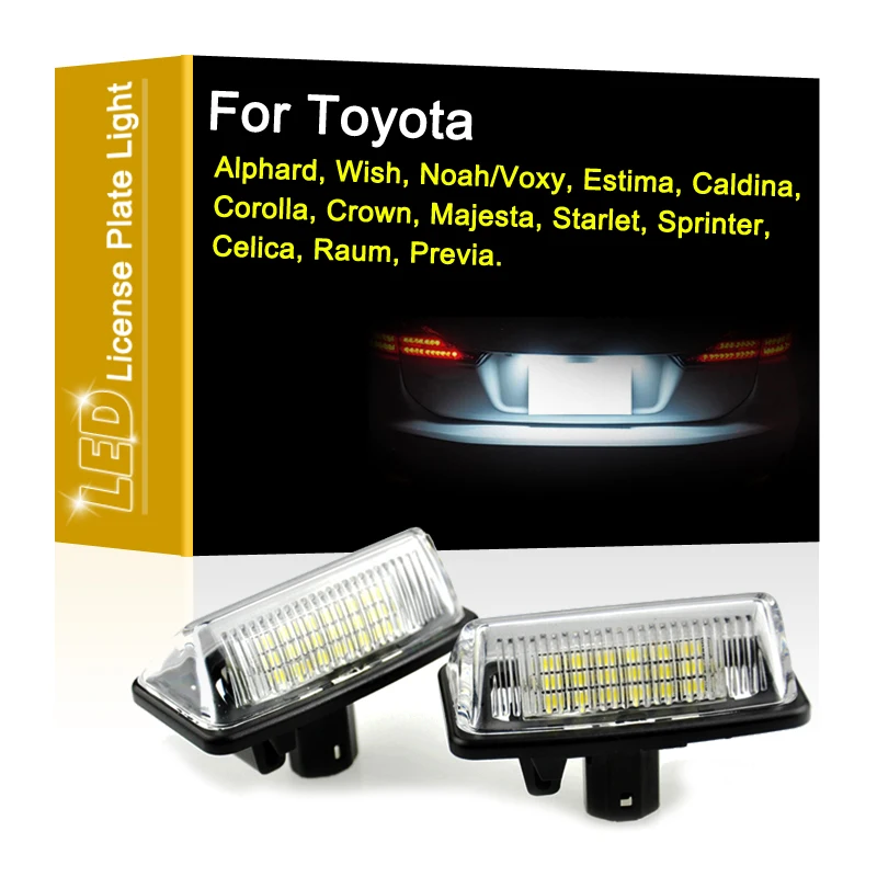 12V LED Number Plate Lamp For Toyota Majesta Starlet Sprinter Celica Raum Previa White License Plate Light Assembly
12V LED Number Plate Lamp For Toyota Majesta Starlet Sprinter Celica Raum Previa White License Plate Light Assembly