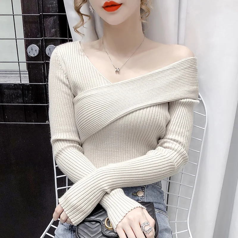 OL Ladies Fashion Tops 2022 Women Asymmetrical Skew Collar Pullover Sweater Casual Woman Clothes Female Girls Cute Sweaters
OL Ladies Fashion Tops 2022 Women Asymmetrical Skew Collar Pullover Sweater Casual Woman Clothes Female Girls Cute Sweaters