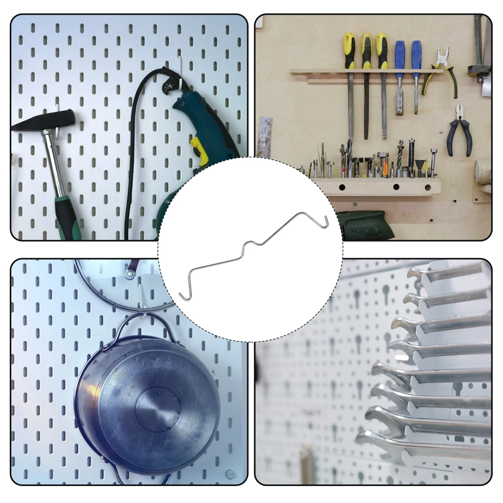 Perforated Board Fixing Buckle Pegboard Screwdriver Holder Locks Stainless Hook Clips Hooks Garage Accessories
Perforated Board Fixing Buckle Pegboard Screwdriver Holder Locks Stainless Hook Clips Hooks Garage Accessories
