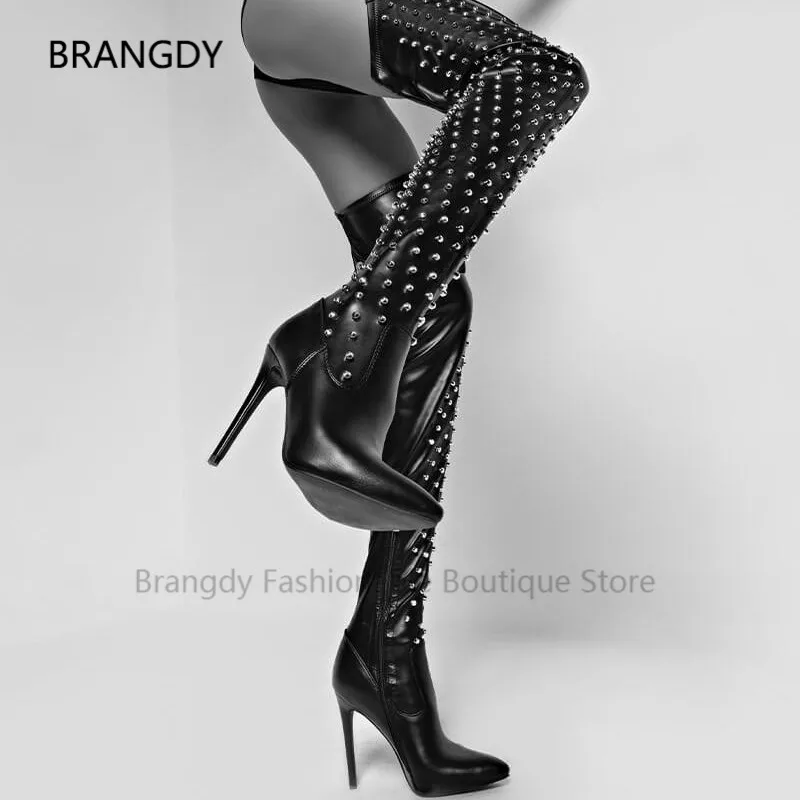 2022 Winter Rivet Thigh High Heels Bootias Pointed Toe Belt Crotch Heel Pants Boot Women Party Club Sexy High Heel Bota De Mujer
2022 Winter Rivet Thigh High Heels Bootias Pointed Toe Belt Crotch Heel Pants Boot Women Party Club Sexy High Heel Bota De Mujer