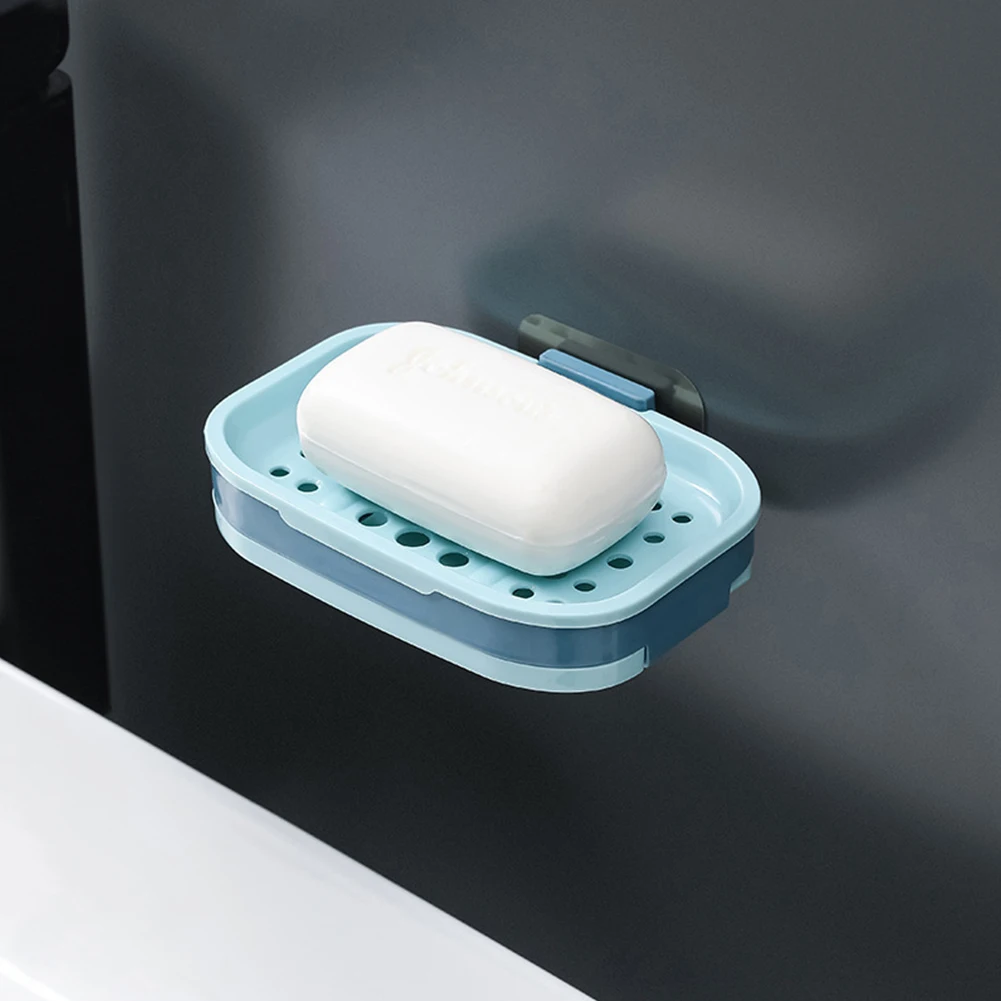 Double Layer Soap Dish Self-adhesive Cleaning Ball Holder Wall-mounted Creative Drain Rack 13*8.5cm Bathroom Kitchen Accessories
Double Layer Soap Dish Self-adhesive Cleaning Ball Holder Wall-mounted Creative Drain Rack 13*8.5cm Bathroom Kitchen Accessories