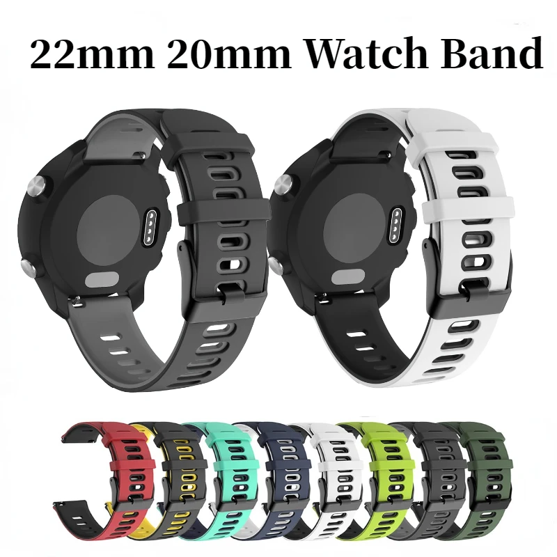 22mm 20mm Watch Strap For Samsung Galaxy watch 3/4/5/Active2 Huawei Watch3/GT Two Tone Silicone Bracelet For Amazfit GTR/Stratos
22mm 20mm Watch Strap For Samsung Galaxy watch 3/4/5/Active2 Huawei Watch3/GT Two Tone Silicone Bracelet For Amazfit GTR/Stratos