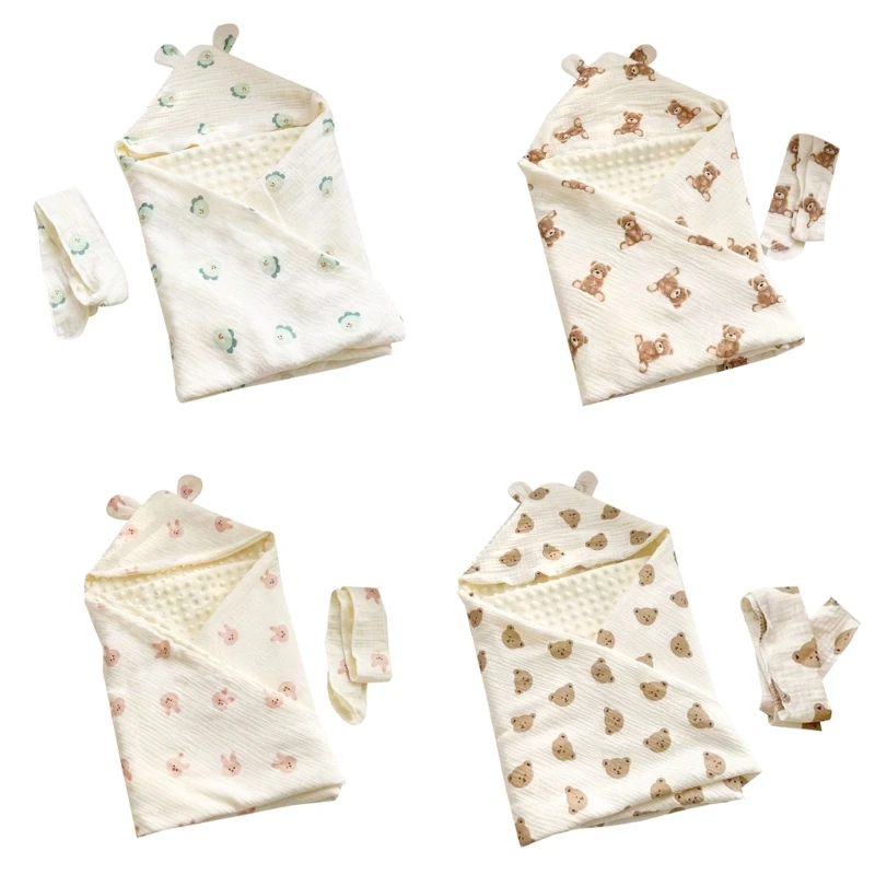 

Newborn Quilt Receiving Blanket for Baby Wrap Blanket Sleeping Bag Infant 0-12M Sleep Sack Skin-Friendly Swaddle Drop Shipping