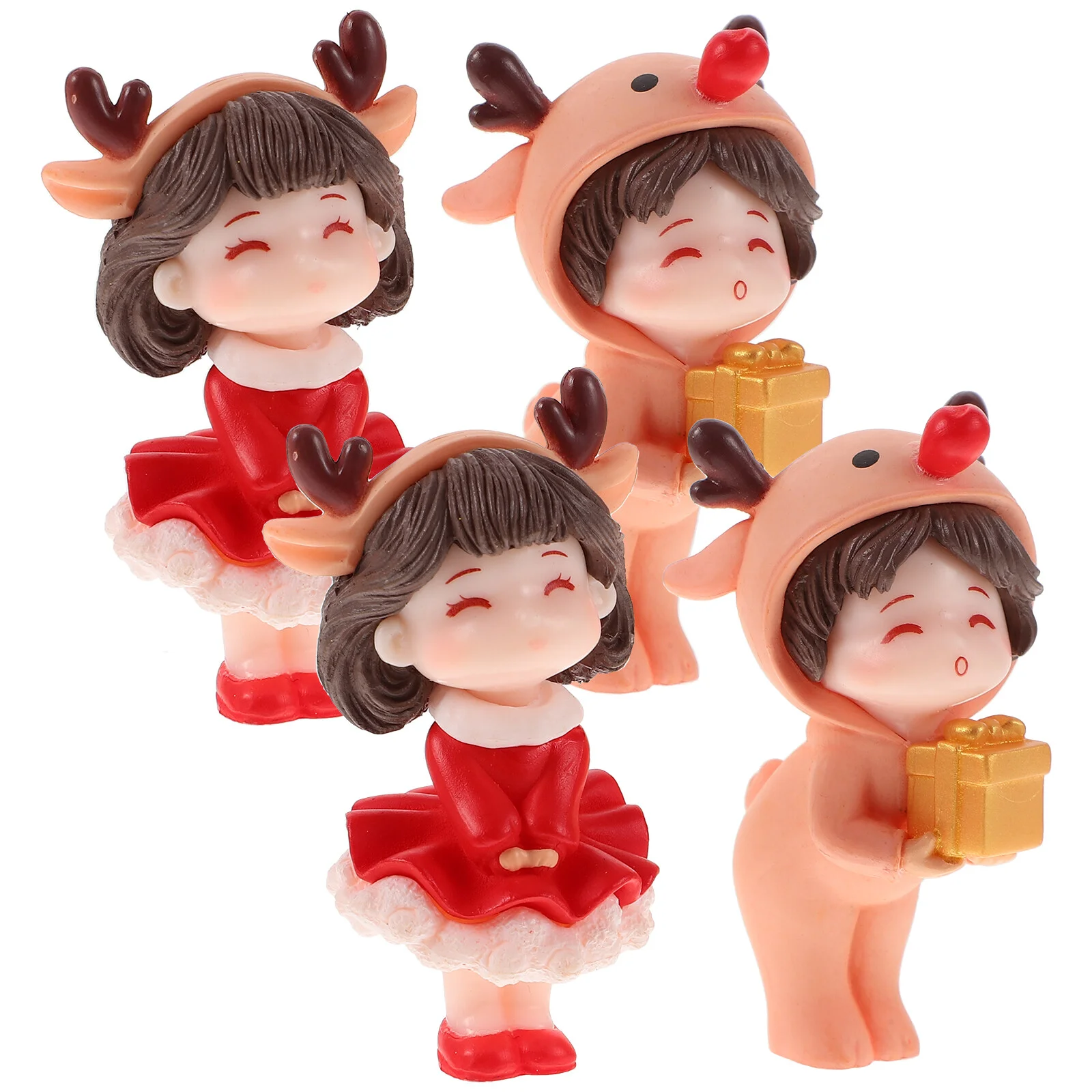 2 Pairs Christmas Decor Decorations Mini Couple Figurines Landscape Supplies Figures Home Resin Miniature Office
2 Pairs Christmas Decor Decorations Mini Couple Figurines Landscape Supplies Figures Home Resin Miniature Office