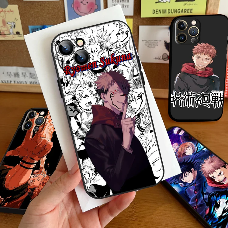 Jujutsu Kaisen Itadori Yuji Phone Case For iPhone 14 13 12 11 Pro Max 12 13 Mini X XR XS Max 7 8 Plus Funda Black Coque
Jujutsu Kaisen Itadori Yuji Phone Case For iPhone 14 13 12 11 Pro Max 12 13 Mini X XR XS Max 7 8 Plus Funda Black Coque