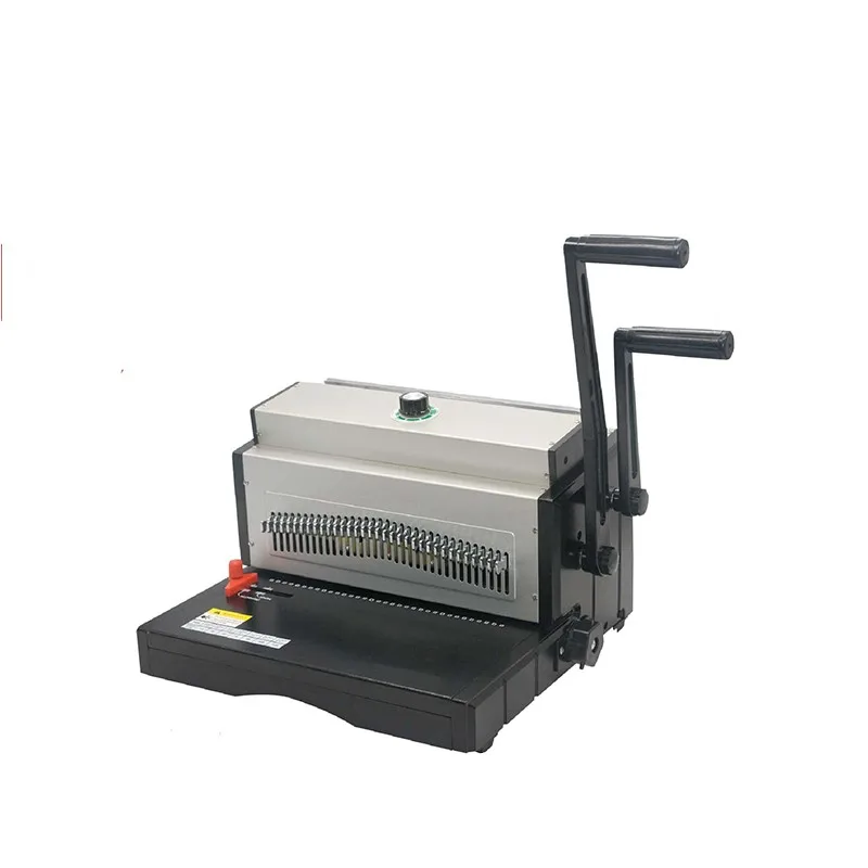 

bookbinding machine CY-MT8703 electrical punch wire 3:1 spiral book binding machine with pin binding machine