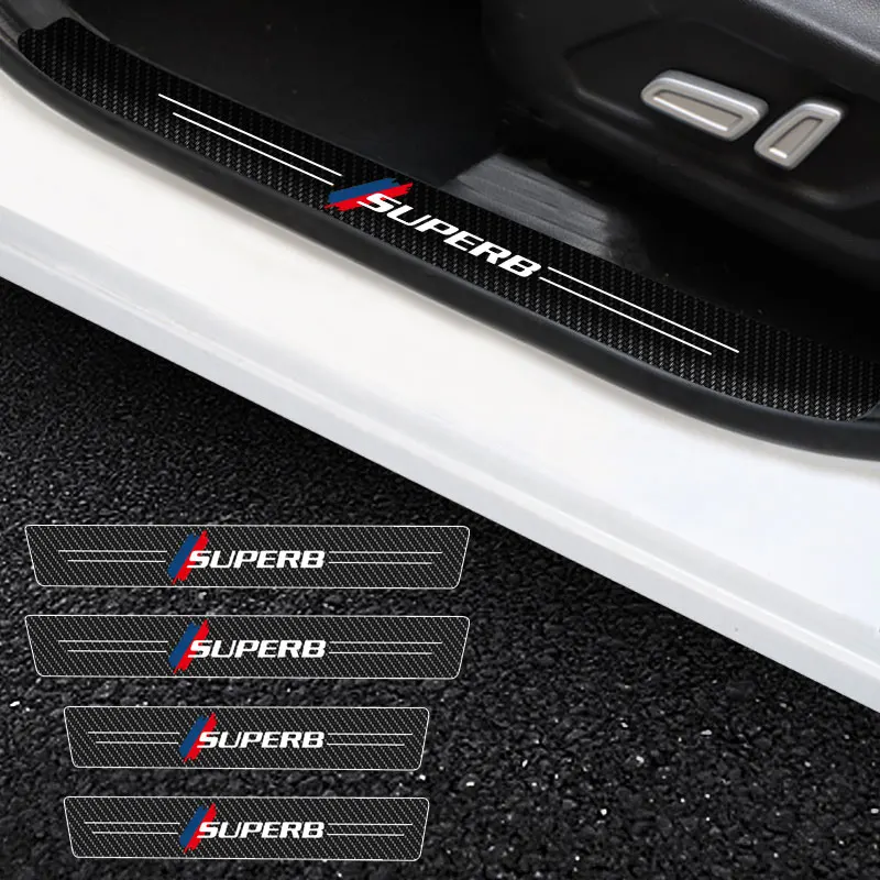 Car Door Stickers Car Threshold For Skoda Superb Logo Door Entry Pedal Guards Scuff Plate Carbon Fiber Sill Protector
Car Door Stickers Car Threshold For Skoda Superb Logo Door Entry Pedal Guards Scuff Plate Carbon Fiber Sill Protector