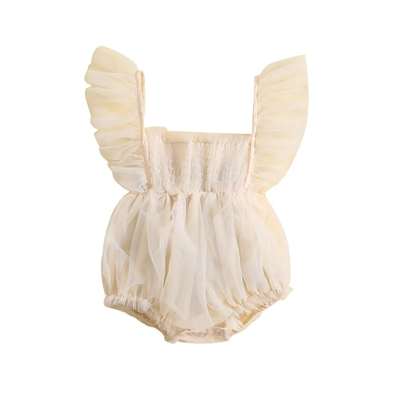 Bmnmsl Baby Girls Romper Fly Sleeve Pleated Tulle Patchwork Infant Bodysuit Summer Clothes for Casual Daily
Bmnmsl Baby Girls Romper Fly Sleeve Pleated Tulle Patchwork Infant Bodysuit Summer Clothes for Casual Daily