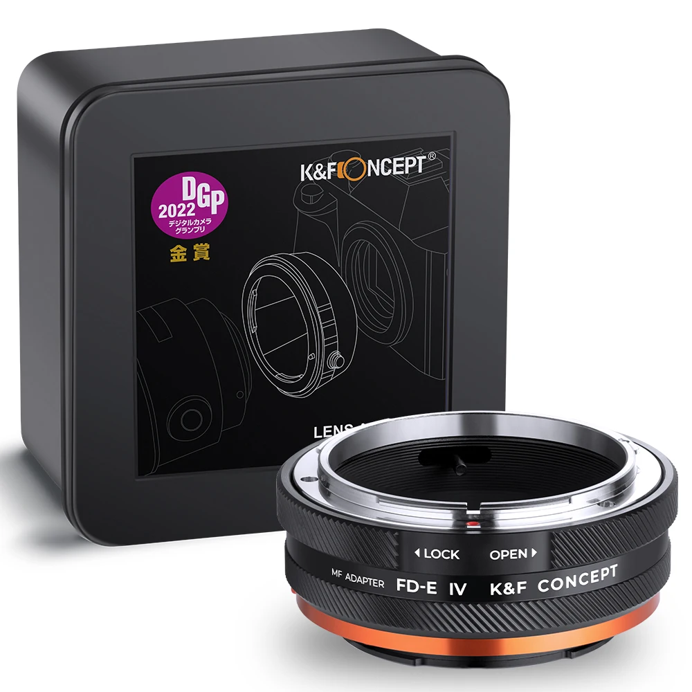 K & F Concept FD-E Canon FD Mount Lens to Sony E FE Camera Adapter Ring for A6400 A7M3 A7R3 A7M4 A7R4 |